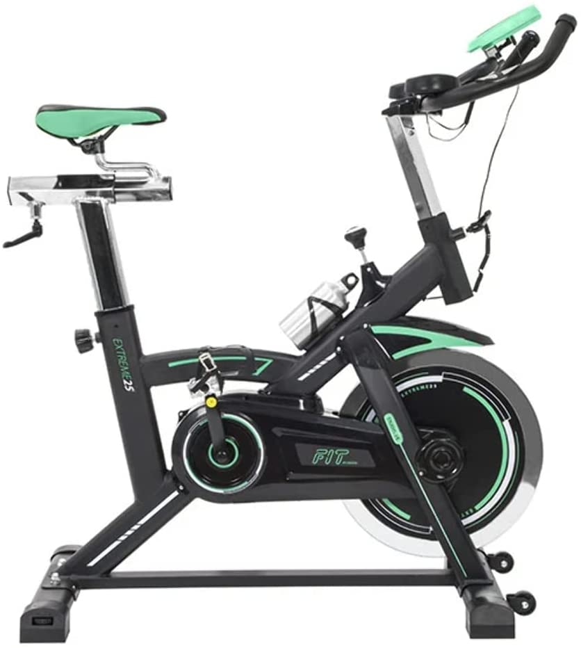 Cecotec Indoor Bike Extreme 25. 25 kg Schwungrad, Herzfrequenzmesser, LCD-Bildschirm, variabler Widerstand, Stabilisatoren, SilenceFit