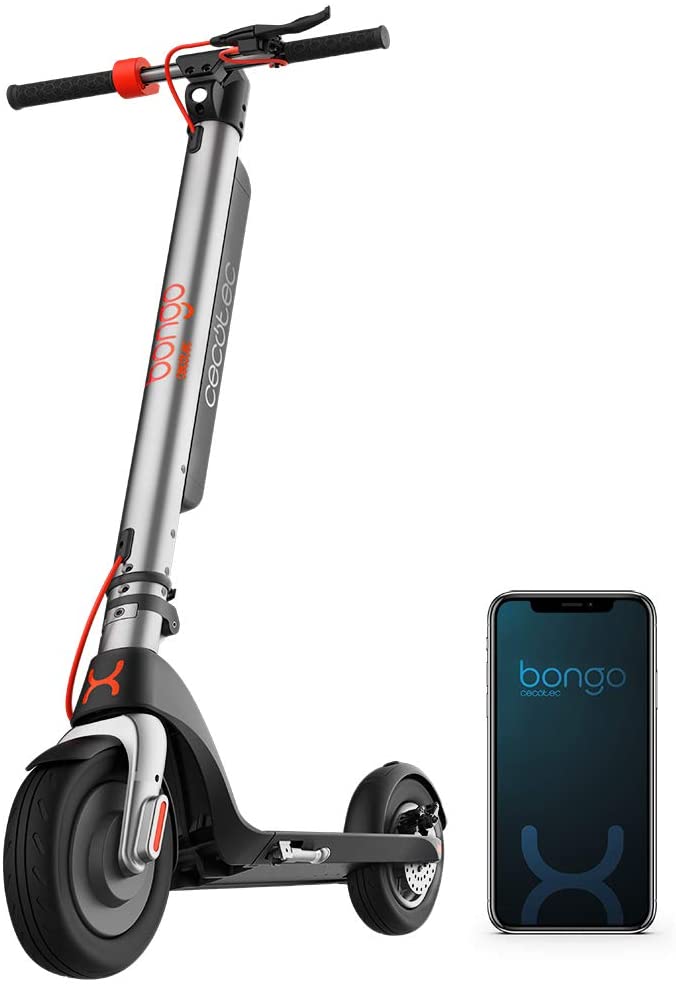 Cecotec Patinete Eléctrico Bongo Serie A Advance Connected. Potencia Máxima de 700 W, App para Smartphone, Batería Intercambiable, Autonomía ilimitada Desde 35 km, Ruedas 8,5'