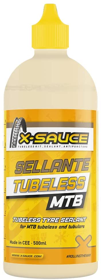 X-Sauce a8487325000120 Anti pannensicher niedrigviskos für Tubeless, gelb, 500 ml