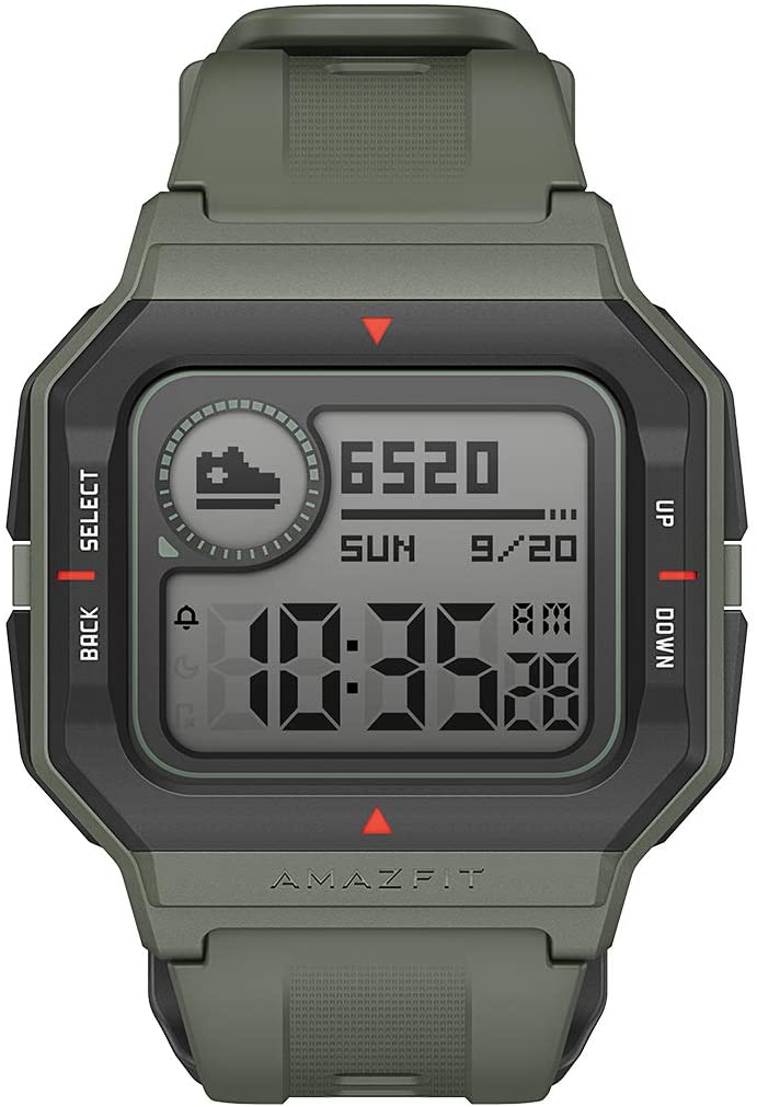 Amazfit Neo Smartwatch Retro-Design Fitness Armband mit Pulsuhren Fitness Tracker Wasserdicht 5 ATM Fitnessuhr Sportuhr Schrittzähler für Android und ios Smart Handy