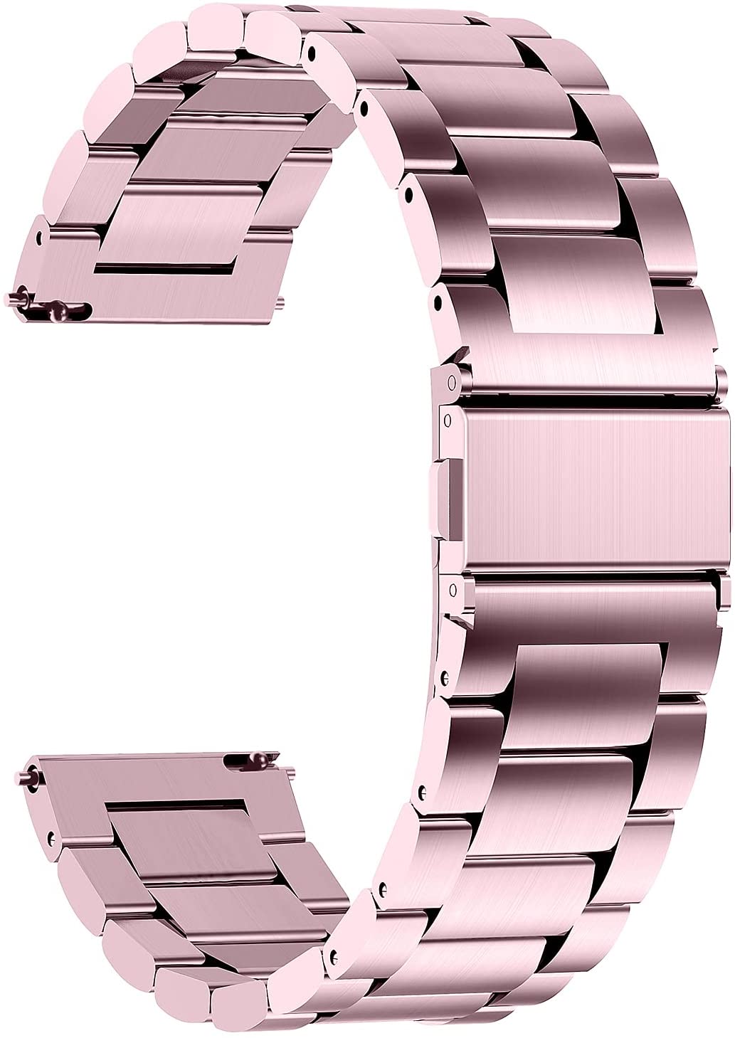 Fullmosa Uhrenarmband für Watch,16mm,18mm,20mm 22mm,24mm Metall Ersatzarmbänder mit Schnellverschluss geeignet für Damen&Herren