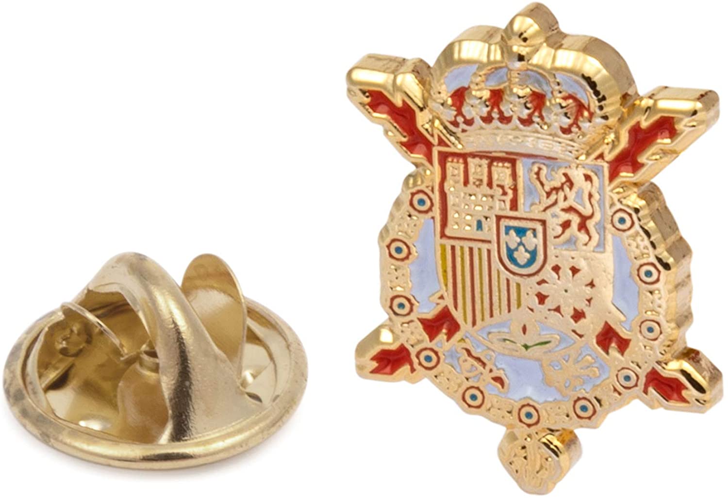 Gemelolandia | Manschettenknöpfe mit Wappen von Juan Carlos I | Geschenke für Hochzeiten, Kommunionen, Taufen und Andere Feierliche Anlässe | Für Hochzeiten, Taufen und Besondere Anlässe