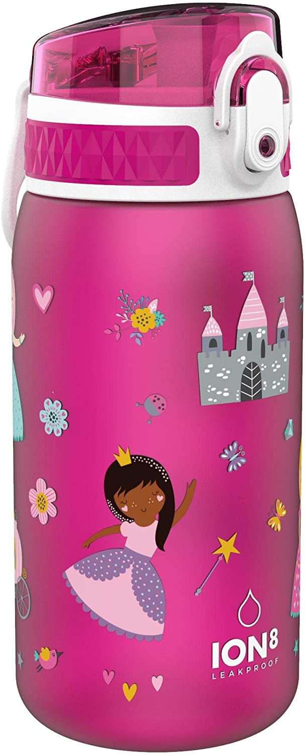 ion8 auslaufsichere Kinder Trinkflasche, Prinzessin, 400ml