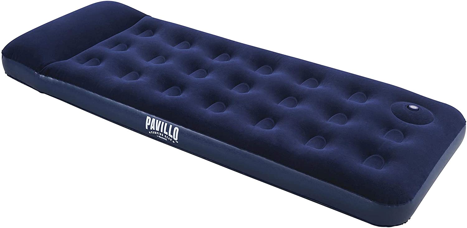 Bestway Pavillo™ Luftbett, Blue Horizon Step, 185 x 76 x 28 cm, Single, mit interner Fußpumpe