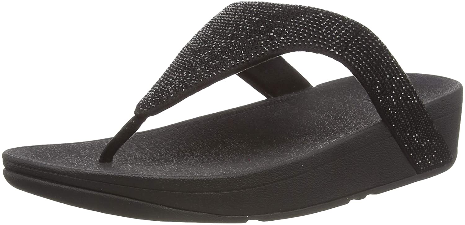 Fitflop Damen Lottie Toe Post-Shimmercrystal Flache Sandale