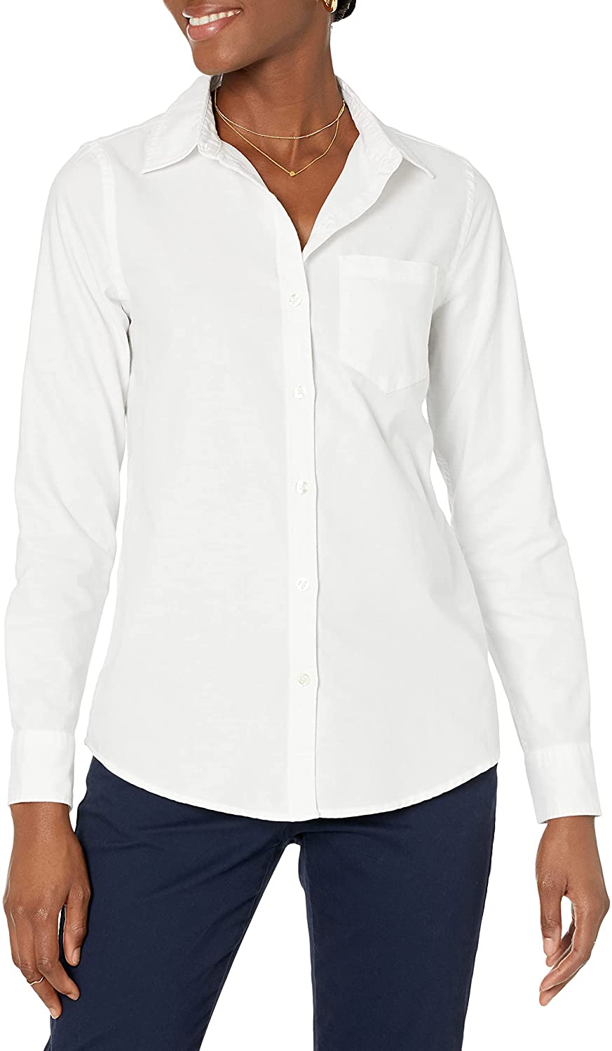 Amazon Essentials Damen Classic-fit Long-sleeve Oxford Shirt Hemd