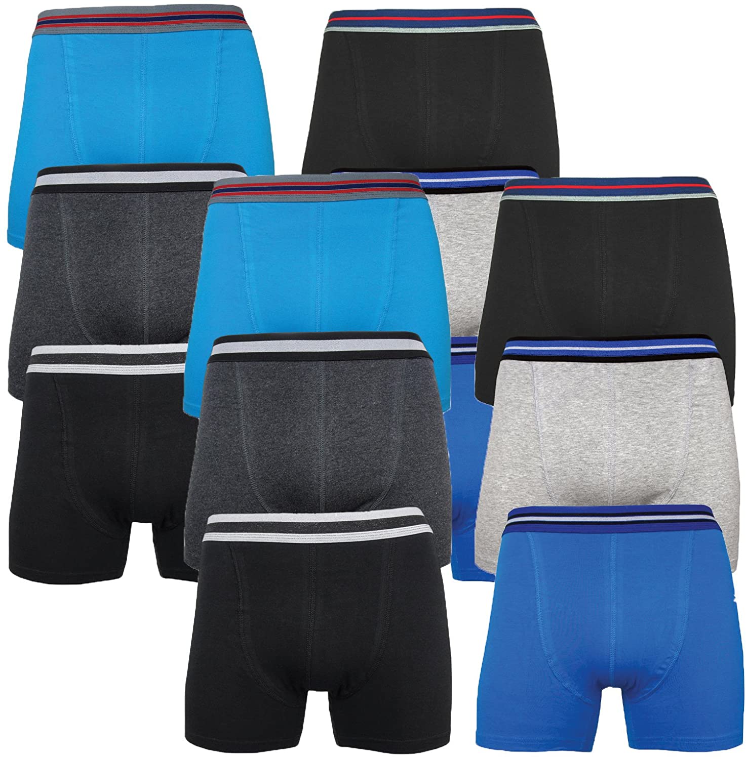 12er Pack Herren Location Boxer Geschenk Unterwäsche Neuheit Baumwolle Boxershorts