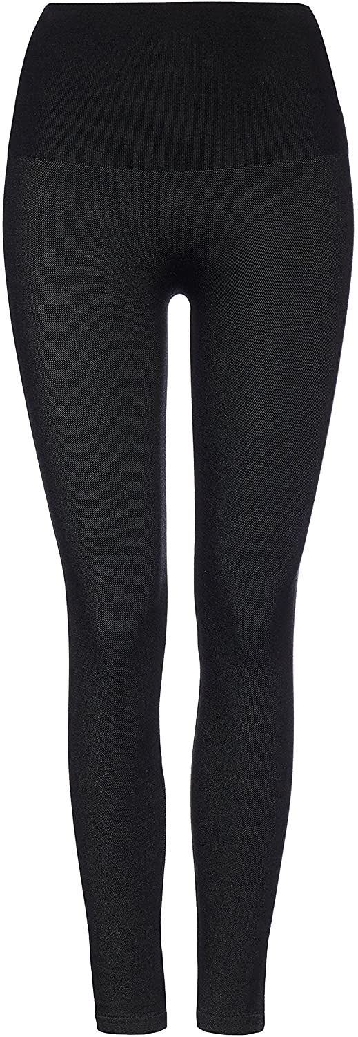 Amazon-Marke: find. Leggings Damen mit Jeans-Optik und hohem Bund