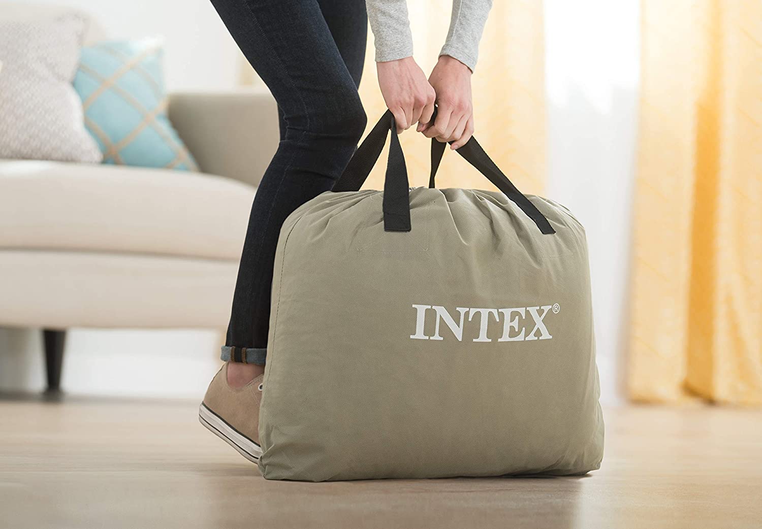 intex deluxe pillow rest raised luftbett