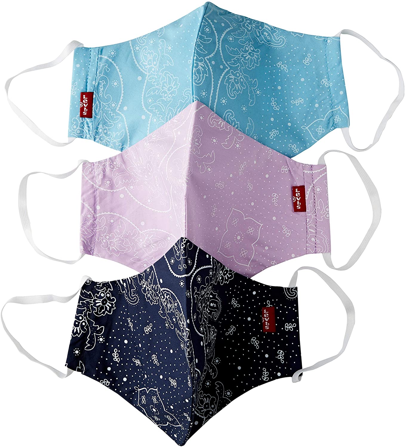 Levi's Unisex 3pk Bandana Reusable Face Cover (3er Pack)