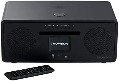 Thomson MIC500IWF Microsystem (WiFi, Ethernet Bluetooth, Induktionsladegerät, USB-Player, Radio) schwarz