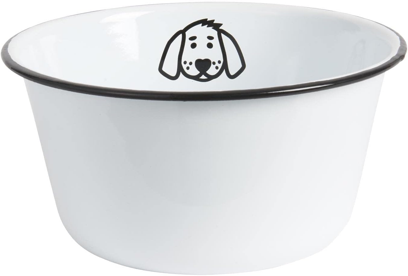 IB Laursen - Fressnapf, Hundenapf, Futternapf - für Hunde - Emaille - Ø 22 cm - Groß