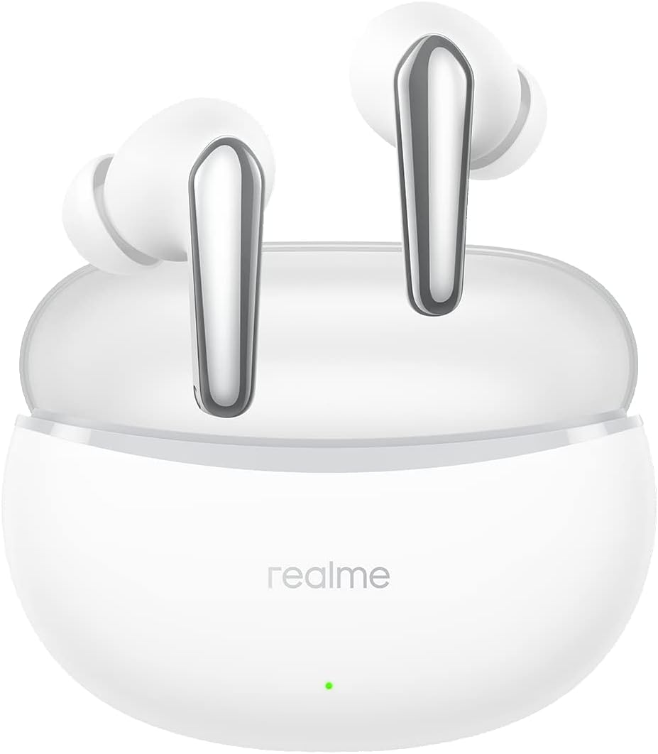 realme Buds Air 3 Neo, dynamischer 10-mm-Basstreiber, Dolby Atmos Tonqualität, KI-ENC-Geräuschunterdrückung für Anrufe, 30 Stunden Gesamtwiedergabezeit, IPX5 Wasserfestigkeit, Bluetooth 5.2, White