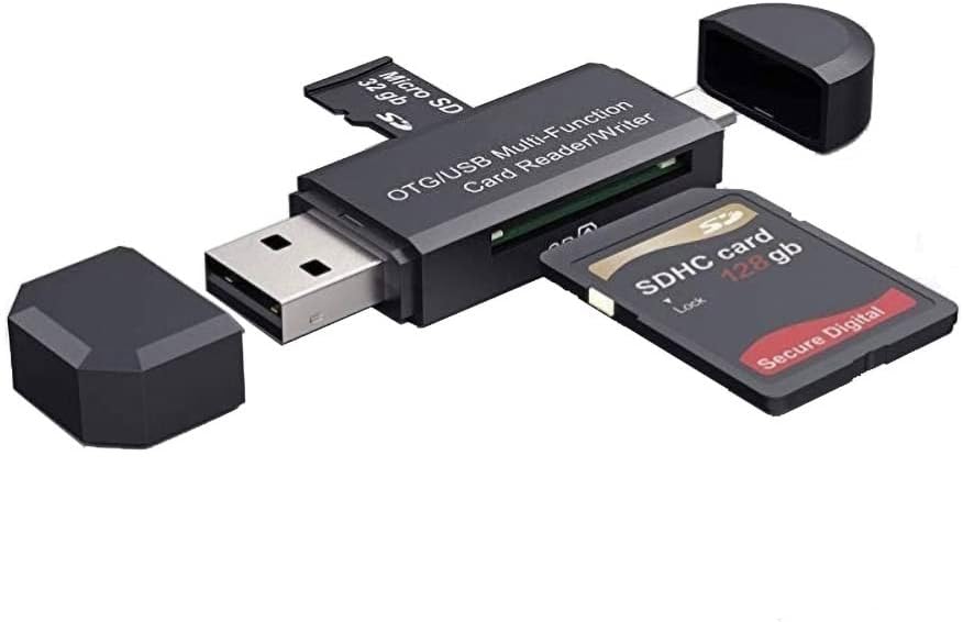 Juliyeh Micro USB OTG USB 2.0 Kartenleser Adapter SD/Micro SD Speicherkartenleser Standard Anschluss für Smartphones Tablets mit OTG-Funktion für SDXC SDHC MMC RS-MMC Micro SDXC Micro SDHC UHS-I