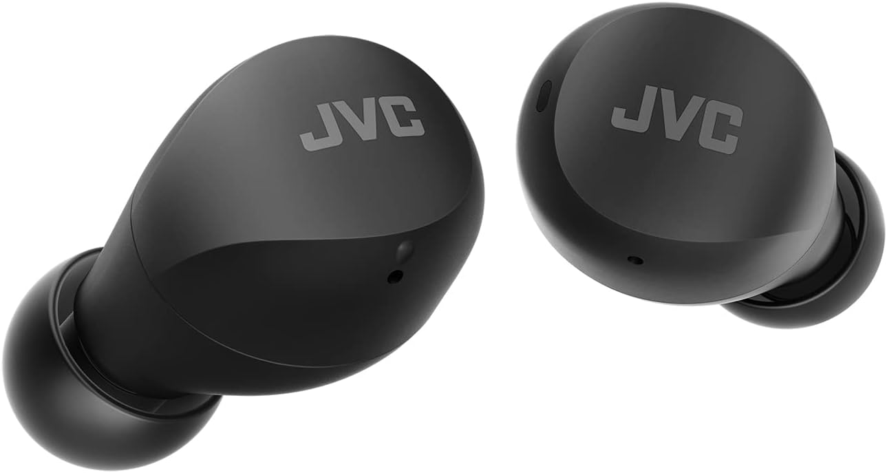 JVC HA-Z66T-B Gumy Mini Wireless Earbuds, klein, Ultraleicht, 3 Sound Modi (Bass/Clear/Normal), Wasserfest (IPX4), 23 Std. Akkulaufzeit, Bluetooth 5.1, (Schwarz HA-Z66T-B-E In-Ear