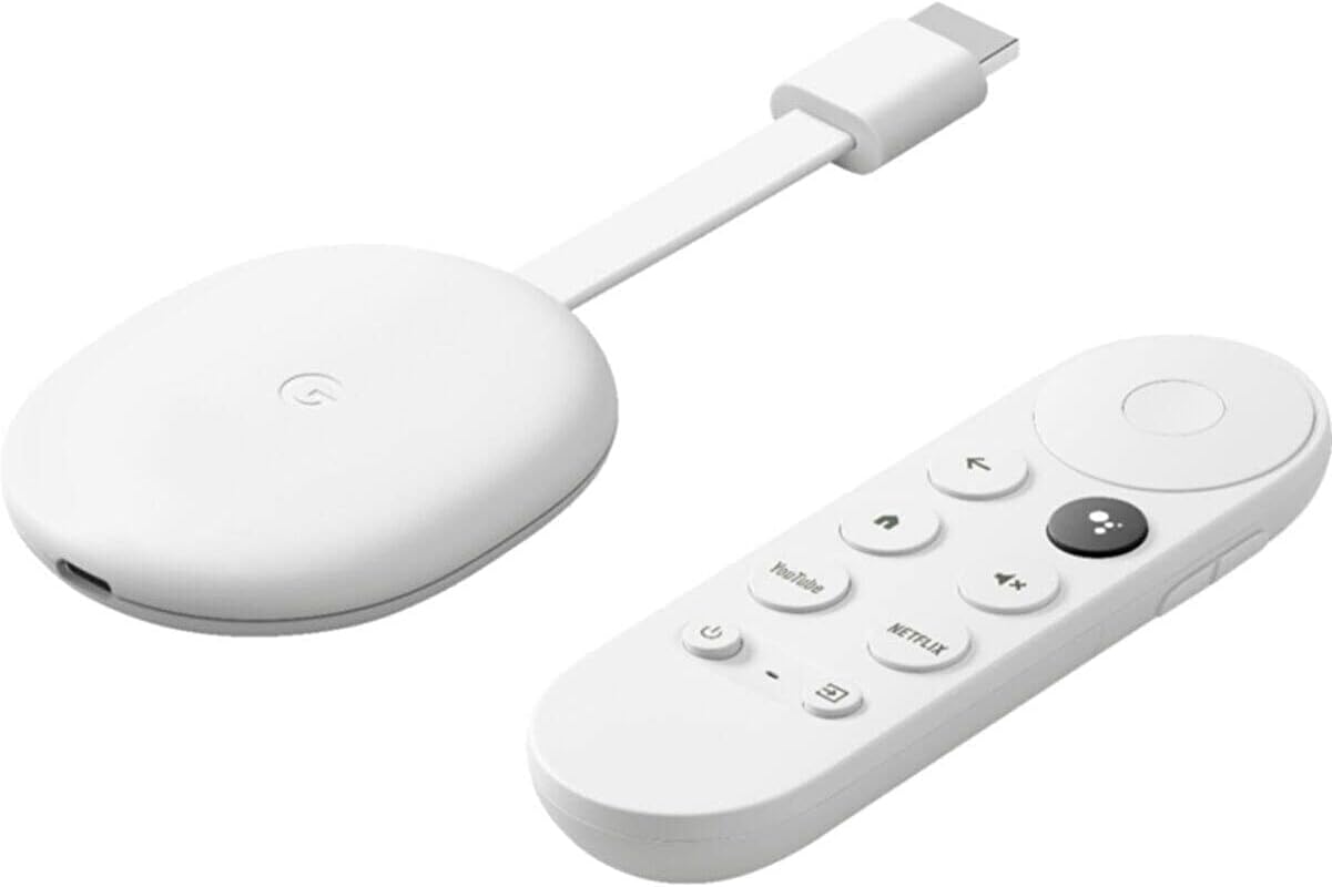 Chromecast mit Google TV (HD) Snow — Streamen Sie Ihre Unterhaltung mit der Sprachfernbedienung auf Ihren Fernseher — Schauen Sie sich Filme und Serien in HD an