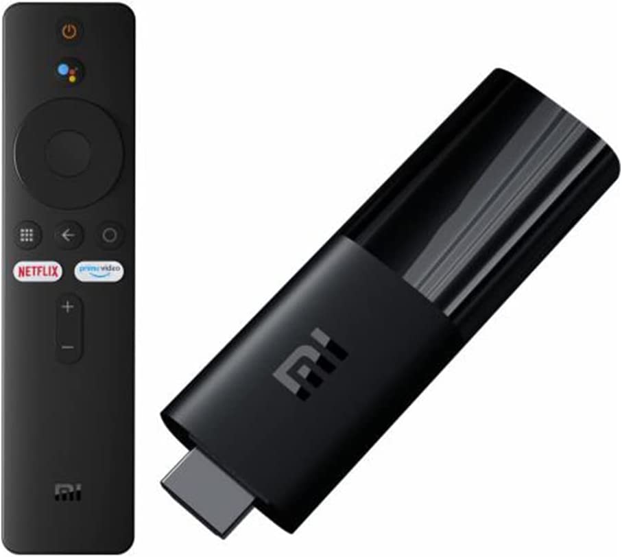 Xiaomi Mi TV-Stick mit Bluetooth-Fernbedienung mit Google Assistant und Netflix + Prime Video Schnellwahltaste (Android TV 9.0 mit Google Playstore, Smart Cast, Dolby und DTS Surround Sound, WiFi)