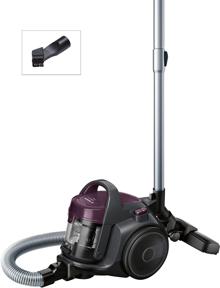 Bosch bgc05aaa1 GS05 cleann 'n Staubsauger ohne Beutel, Design computerdesigns, waschbarer HEPA H12 Filter, 700 W, 1.5 liters, 78 decibeles, Violett und Grau