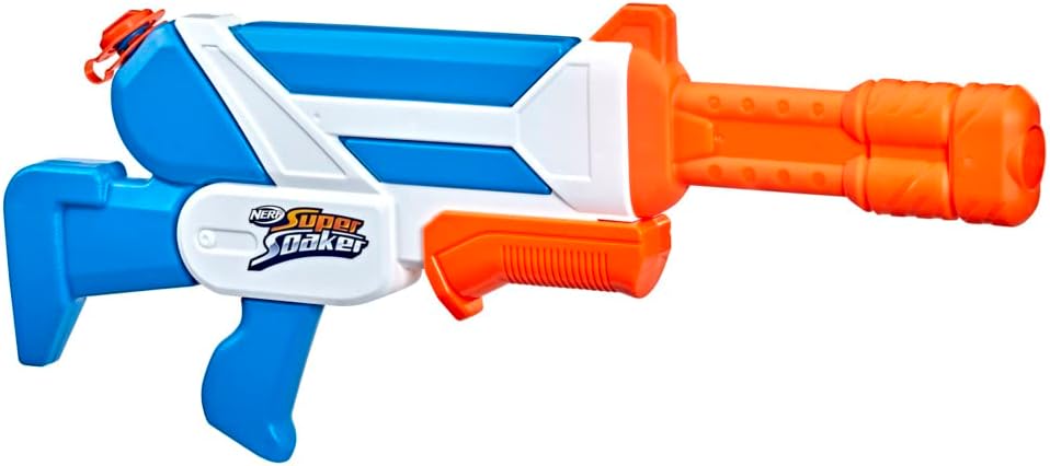 Nerf Super Soaker Twister Water Blaster, 2 Twisting Streams of Water, Pump to Fire, Outdoor Water-Blasting Fun, Multicolor (F3884)