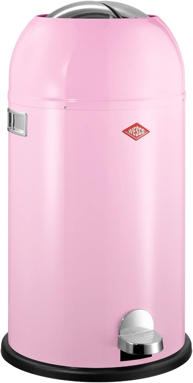 Wesco 184 631 Kickmaster Abfallsammler 33 Liter pink,37.5 x 37.5 x 69cm