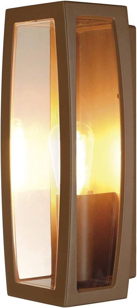 SLV Wandlampe MERIDIAN BOX | für die effektvolle Außenbeleuchtung von Wänden und Hauseingang | LED Strahler, Wandleuchte, Aussenleuchte, Gartenlampe, Wegeleuchte | E27, 25W max