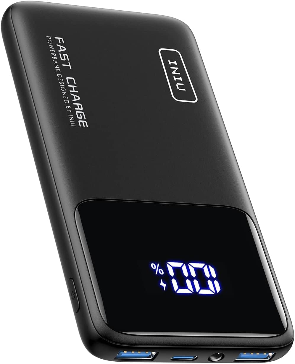 INIU Power Bank, Slimmest Fast Charging Powerbank klein Aber Stark 10000mAh USB C Input&Output, PD3.0 QC4.0 Externe Handyakkus 22.5W, kompatibel mit iPhone 14 13 12 Pro Max Samsung S21 iPad