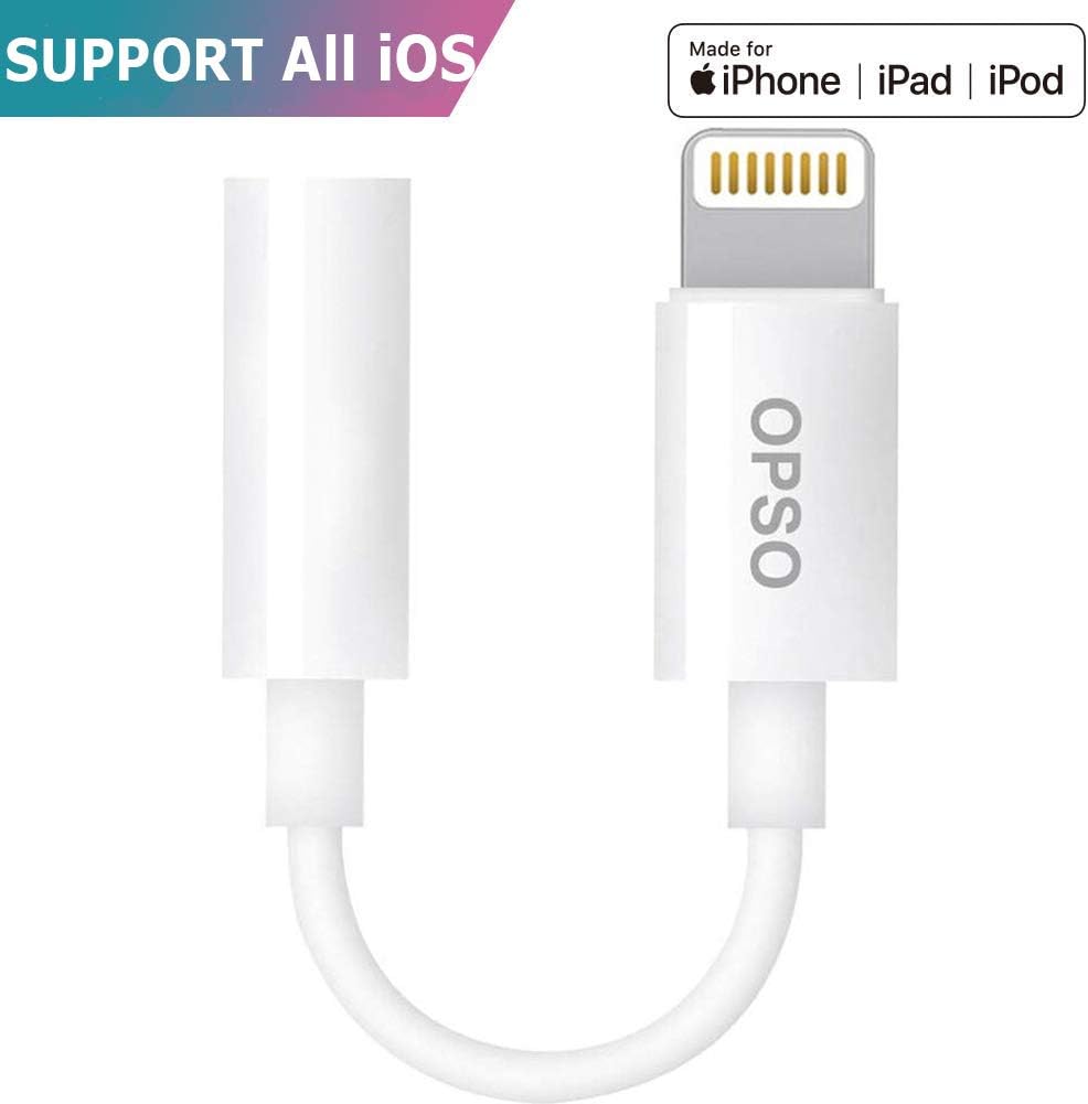 OPSO iPhone Kopfhörer Adapter [Apple MFi Zertifiziert] für alle iOS-System 3.5mm Kopfhörer Adapter for Apple iPhone 8/8PLUS/7/7plus iPhone X,iPad,iPod Kopfhöreranschluss Adapter-Wahr Seller:QIYI UK