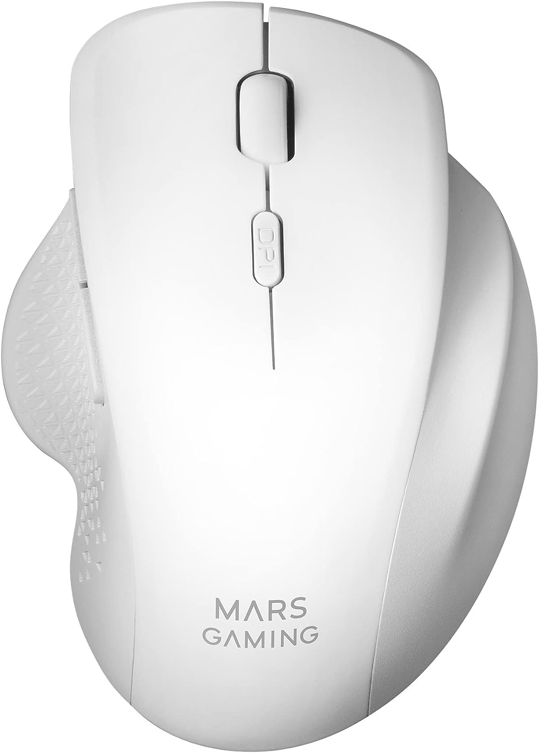 Mars Gaming MMWERGOW, Kabellose Ergonomische Maus für PS4/PS5/XBOX/PC/Mac, Weiß