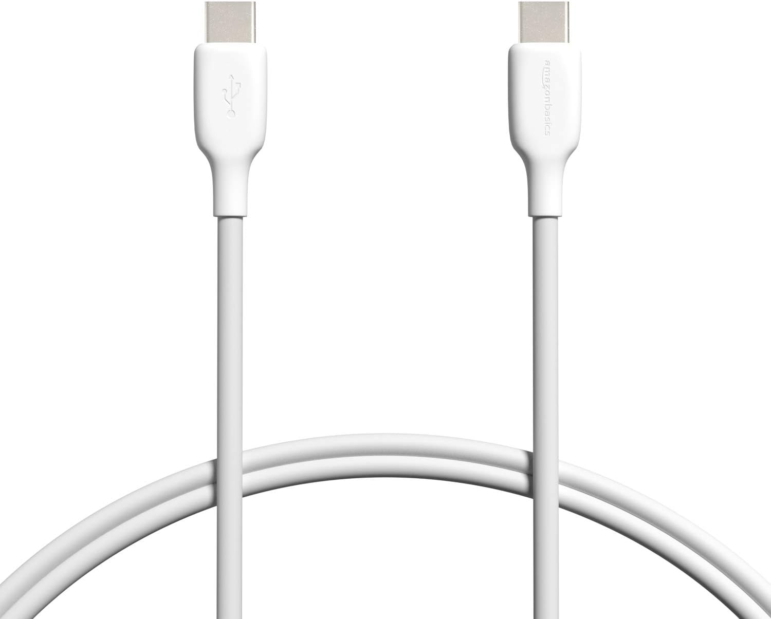 Amazon Basics USB-C 2.0 auf USB-C-Kabel (USB-IF zertifiziert), 0,91 m, Weiß