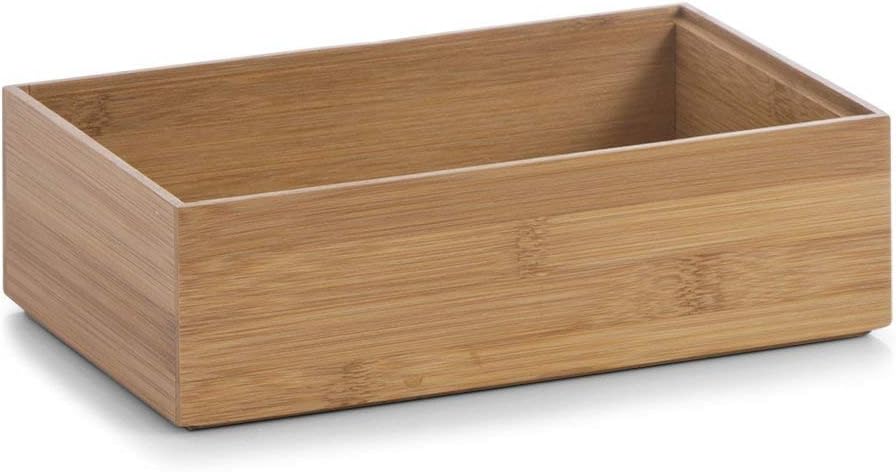 Zeller 13332 Ordnungsbox 23 x 15 x 7 cm, Bamboo, natur