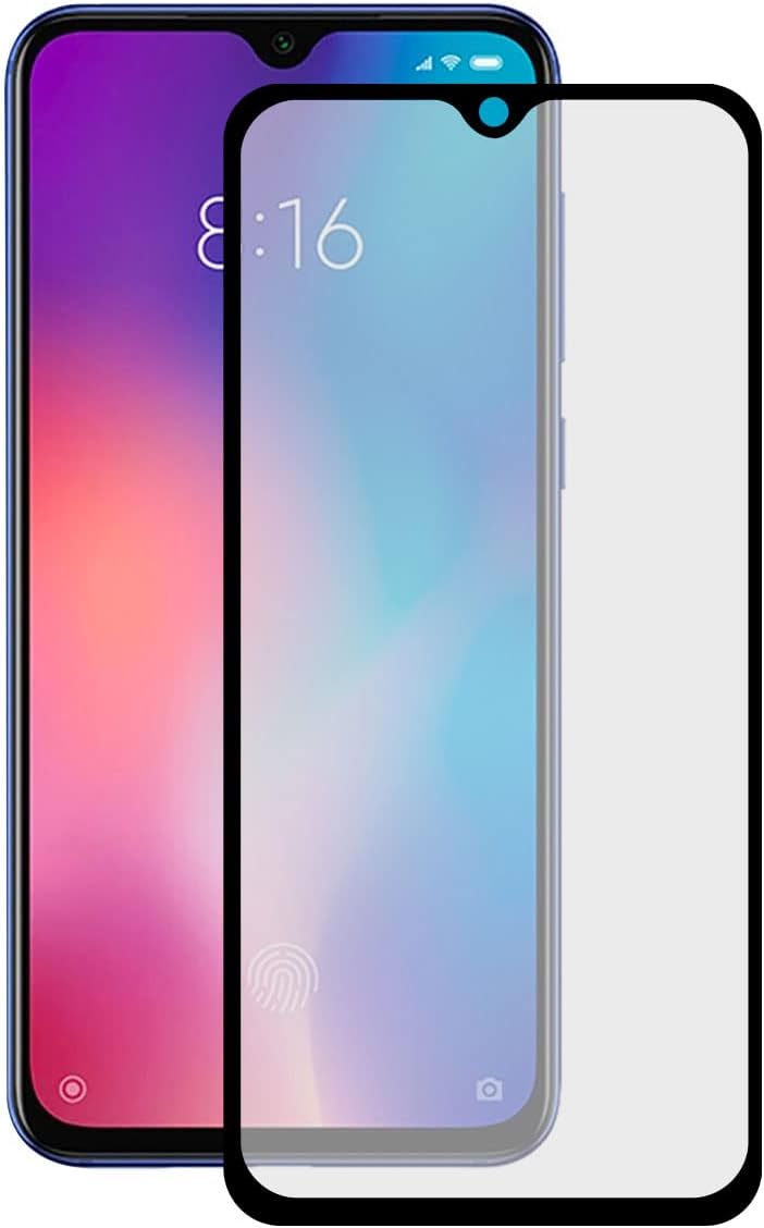 CONTACT PHONEKIT Displayschutzfolie für Xiaomi MI 9, Hartglas, Dicke 0,33 mm, Schwarz