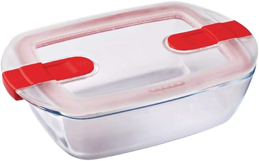 Pyrex Cook&Heat Dose, Glas, Transparent, 17 x 10 x 6 cm - 0,4 Liter