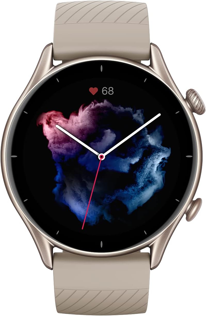 Amazfit Smartwatch GTR 3 mit Gesundheitsüberwachung, 1,39" AMOLED Display, SpO2, Schlaf, Stress, Zyklusüberwachung, SportuhrGPS Sportuhr mit 150+ Sportmodi, 21 Tage Akku, Alexa für Herren Damen