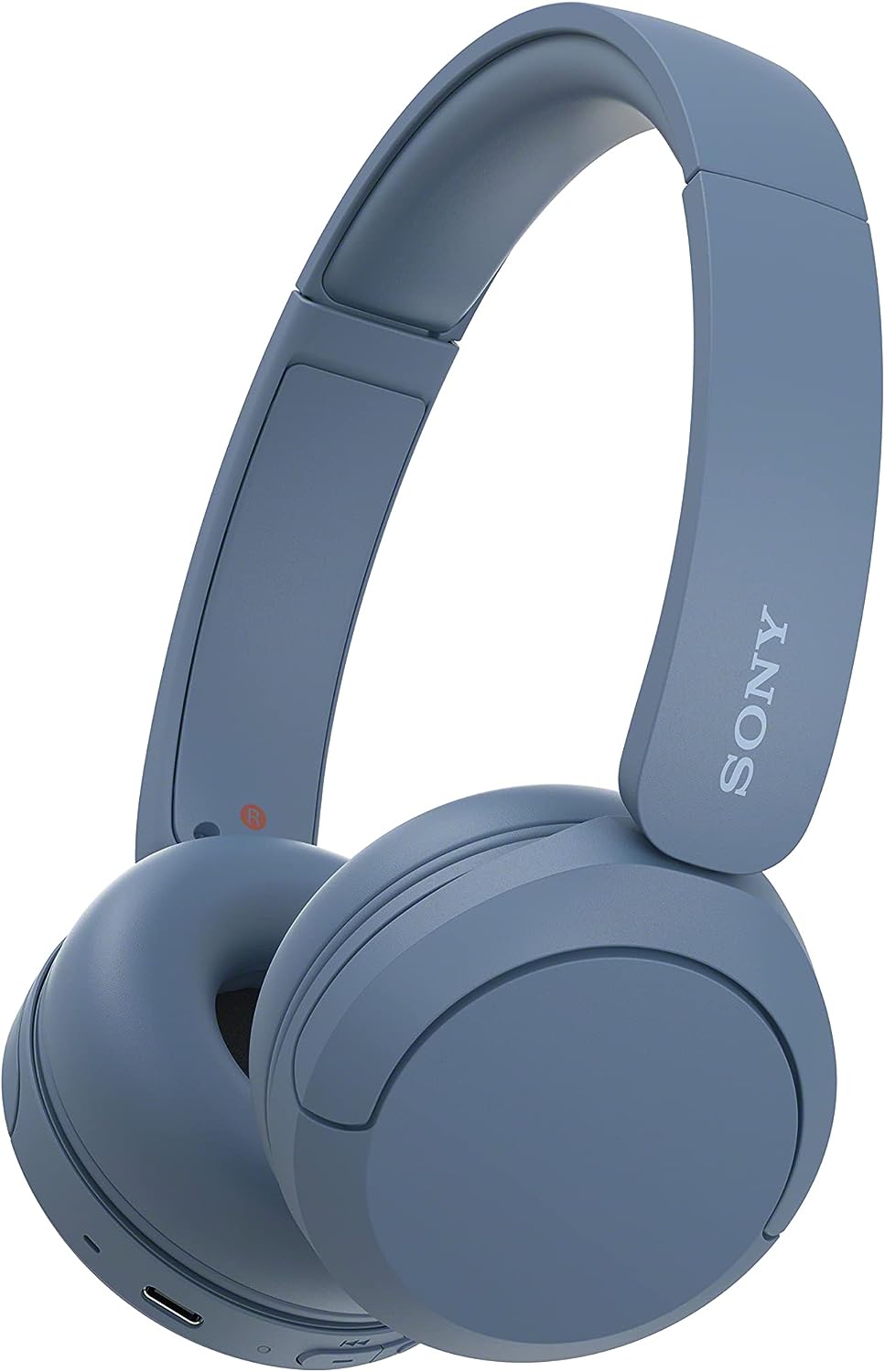 Sony WH-CH520 Kabellose Bluetooth-Kopfhörer - bis zu 50 Stunden Akkulaufzeit mit Schnellladefunktion, On-Ear-Modell - Blau