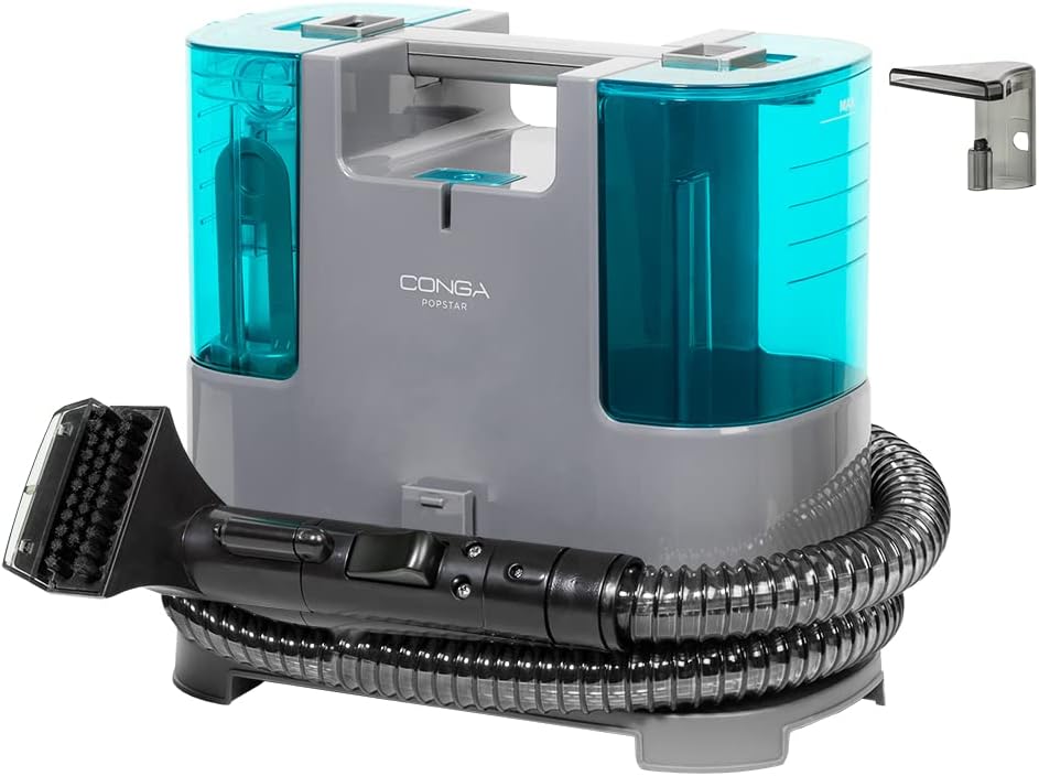 Cecotec Polsterstaubsauger Conga Popstar 3000. 400 W, 2 Ablagerungen - 1 von sauberem Wasser und 1 Schmutz, Wasserpulvizierer, Action Radio 6 m, Schlauchlänge 1.2 m