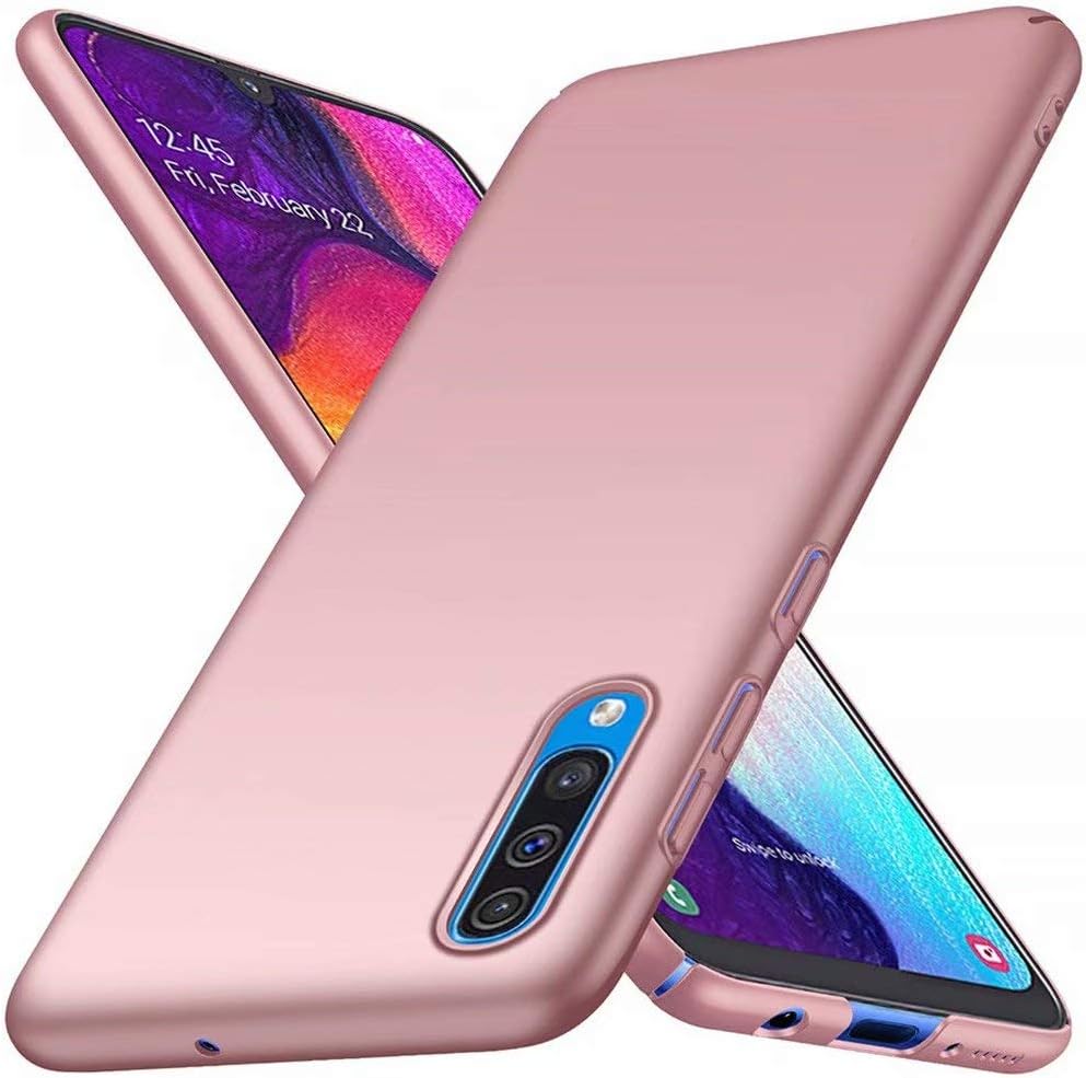 Fanxwu Kompatibel mit Xiaomi Redmi Note 7 Hülle Ultra Dünn Matt Handyhülle Anti-Kratzer Stoßfest Hardcase Bumper Cover - Rose Gold