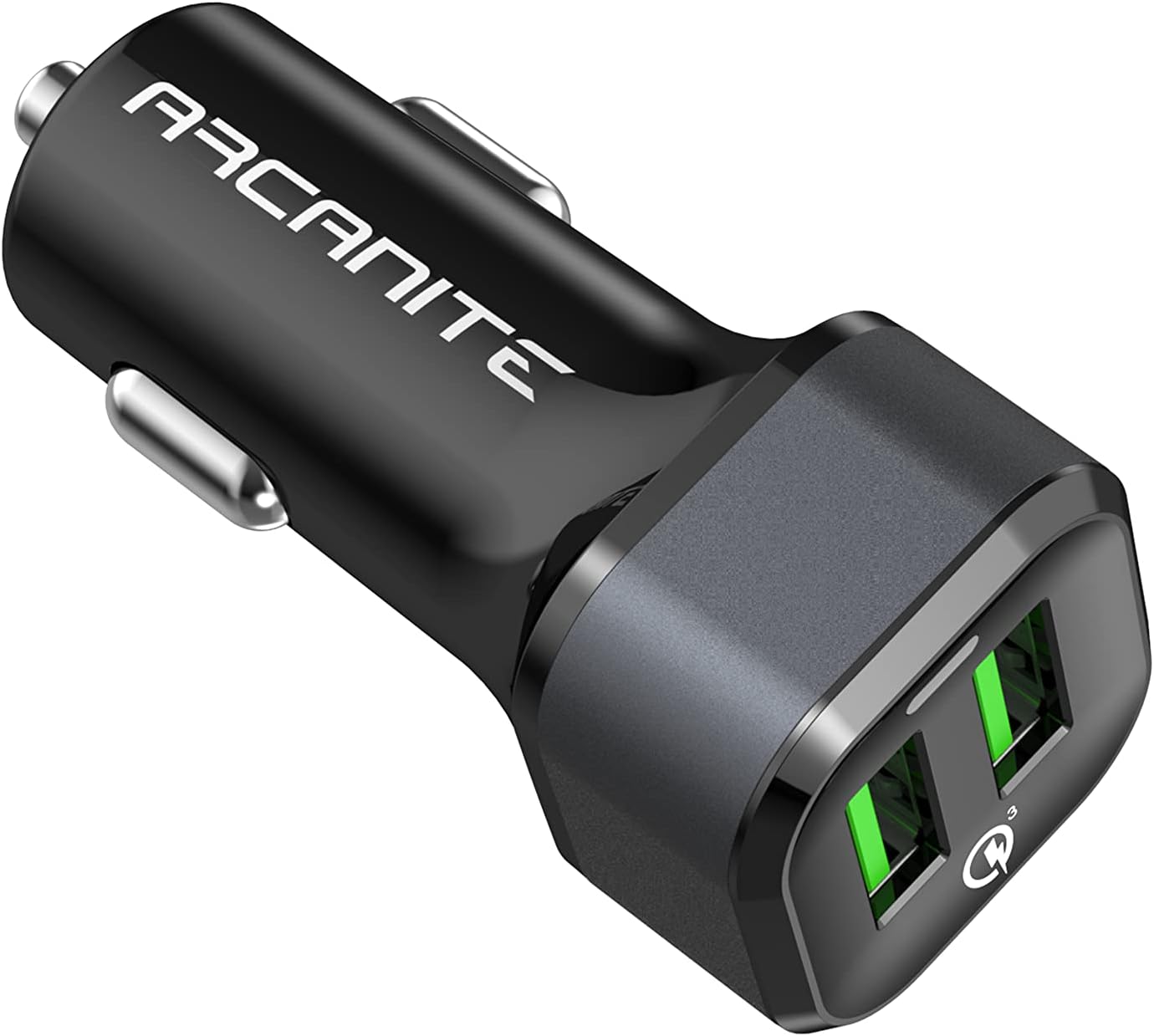 ARCANITE USB-Ladegerät, USB-Anschluss, Dual Port Quick Charge 3.0, 36W, 6A