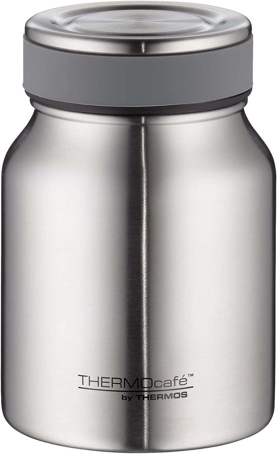 TC FOOD JAR 0,50l, steel, Thermosbehälter für Essen aus Edelstahl, 9 h heiß / 14 h kalt, Lunchpot, Isolier-Speisegefäß für Suppe, Müsli, by THERMOS, für Spülmaschine, Edelstahl-Becher Essen