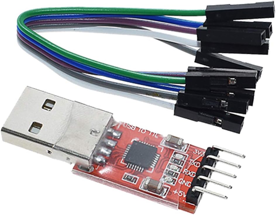 Generic CP2102,USB 2.0 zu TTL 5-Pin-Seriell-Konverter-Modul mit Kabel für Linux,macOS,Win7,Win8,Win10