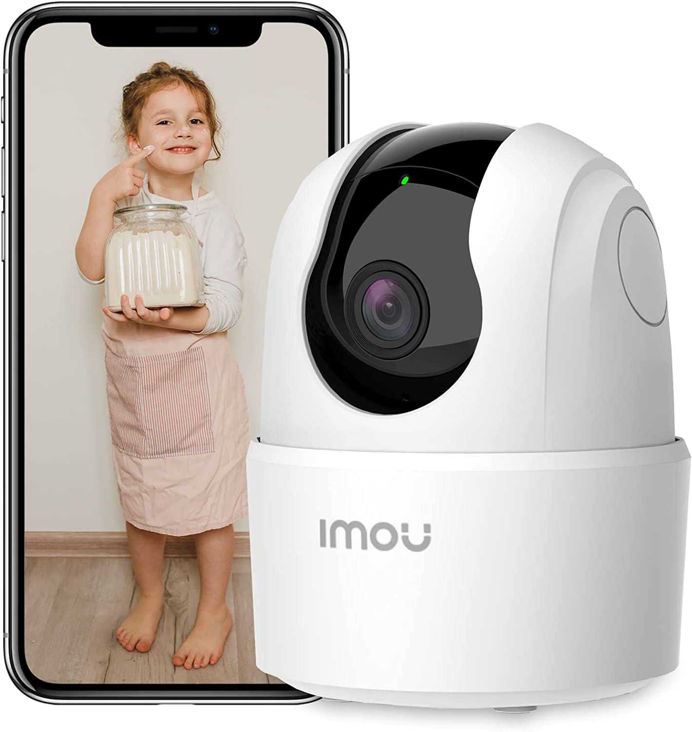 Imou Überwachungskamera Innen, 1080P WLAN Kamera Überwachung Innen 360 Grad für Hausstier,Babyphone, mit KI-Personenerkennung,Automatische Verfolgung,Nachtsicht,Zwei-Wege-Audio,Alexa,Ranger 2C