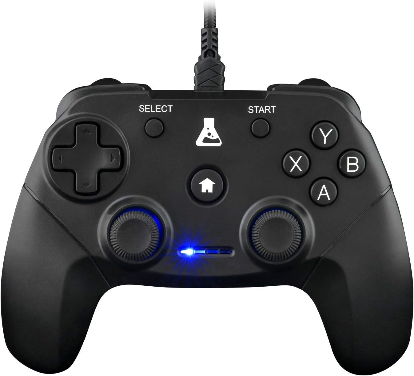 THE G-LAB K-Pad Thorium - Gaming-Controller PC & PS3 USB mit integrierter Vibration, Gamepad-Game-Controller-Kabel verbunden - Joystick für PC Windows XP-7-8-10, PS3 (Mit Kabel)