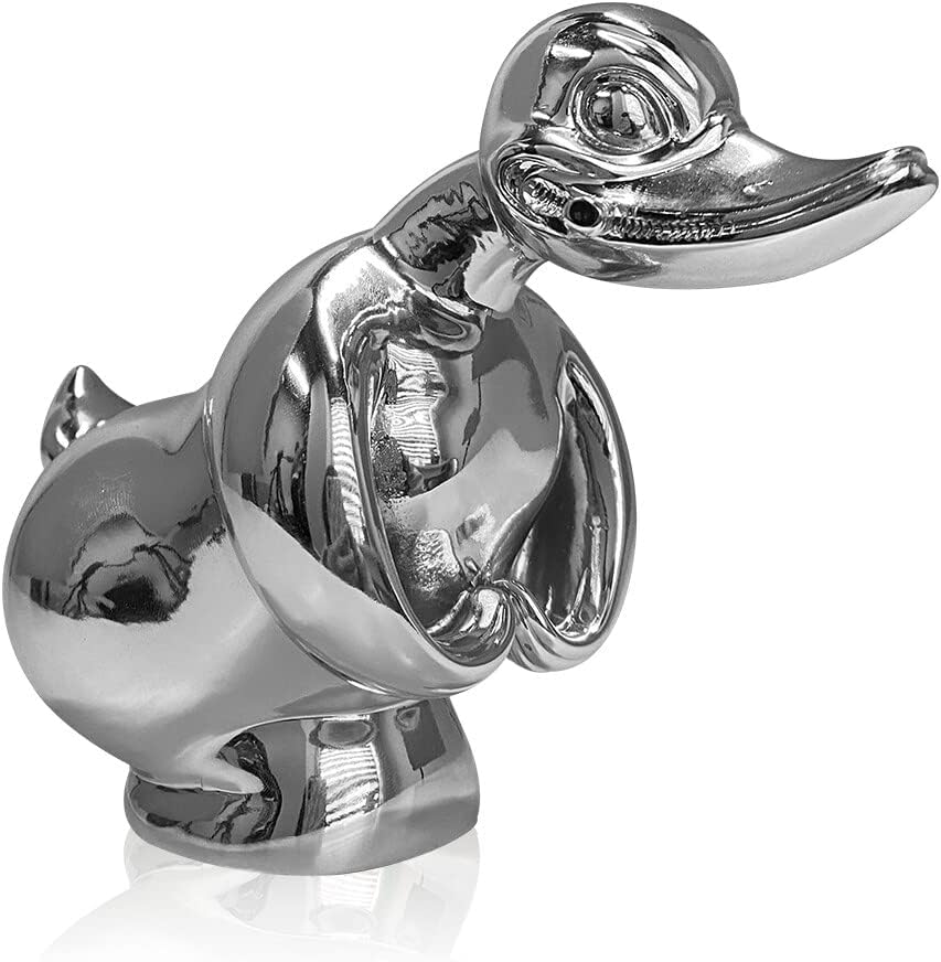 AVCXEC Angry Duck Kühlerfigur, kühlerfiguren, Angry Duck Hood Ornament, Wütende 3D Enten Kühlerfigur Coole Ente Autodekorationszubehör für Autozimmer Tischdekoration, Innenästhetik Raumdekoration