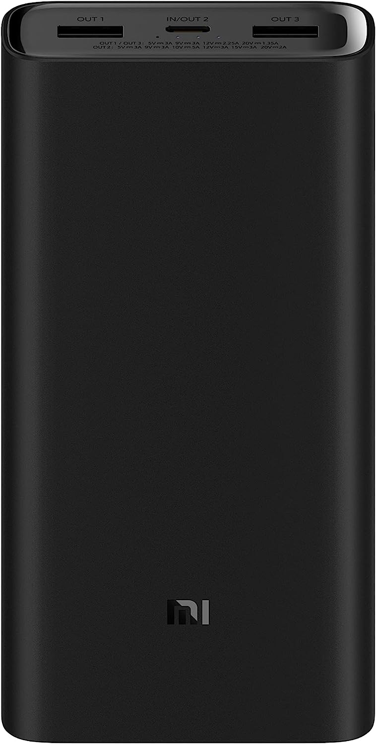 Xiaomi Power Bank Super Flash Charge 20.000 mAh 50W Fast Charge 74 WH Black EU BHR5121GL