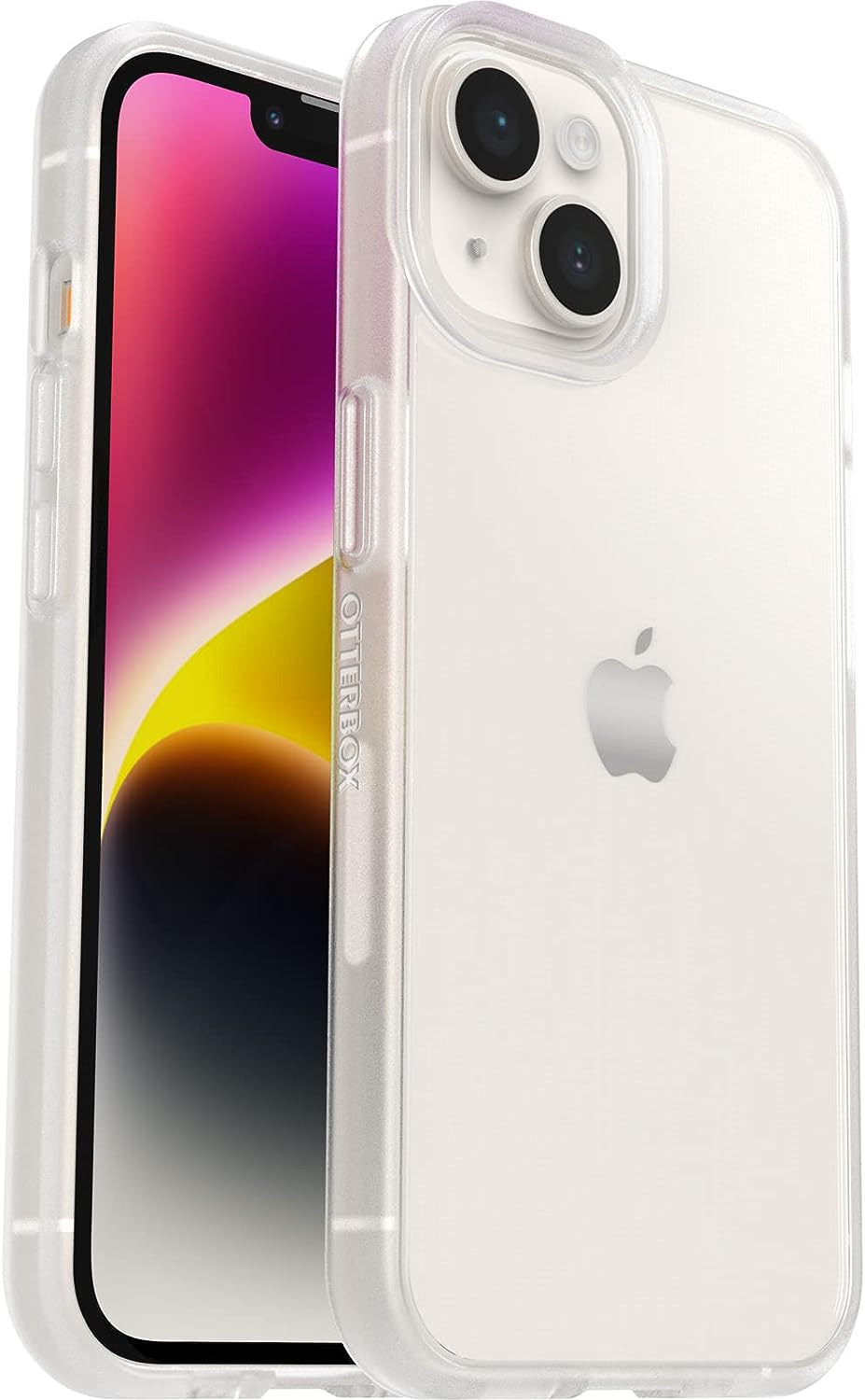 OtterBox Sleek Hülle für iPhone 14, stoßfest, sturzsicher, ultraschlank, schützende Hülle, Getestet nach Militärstandard,Transparent, Keine Einzelhandelsverpackung