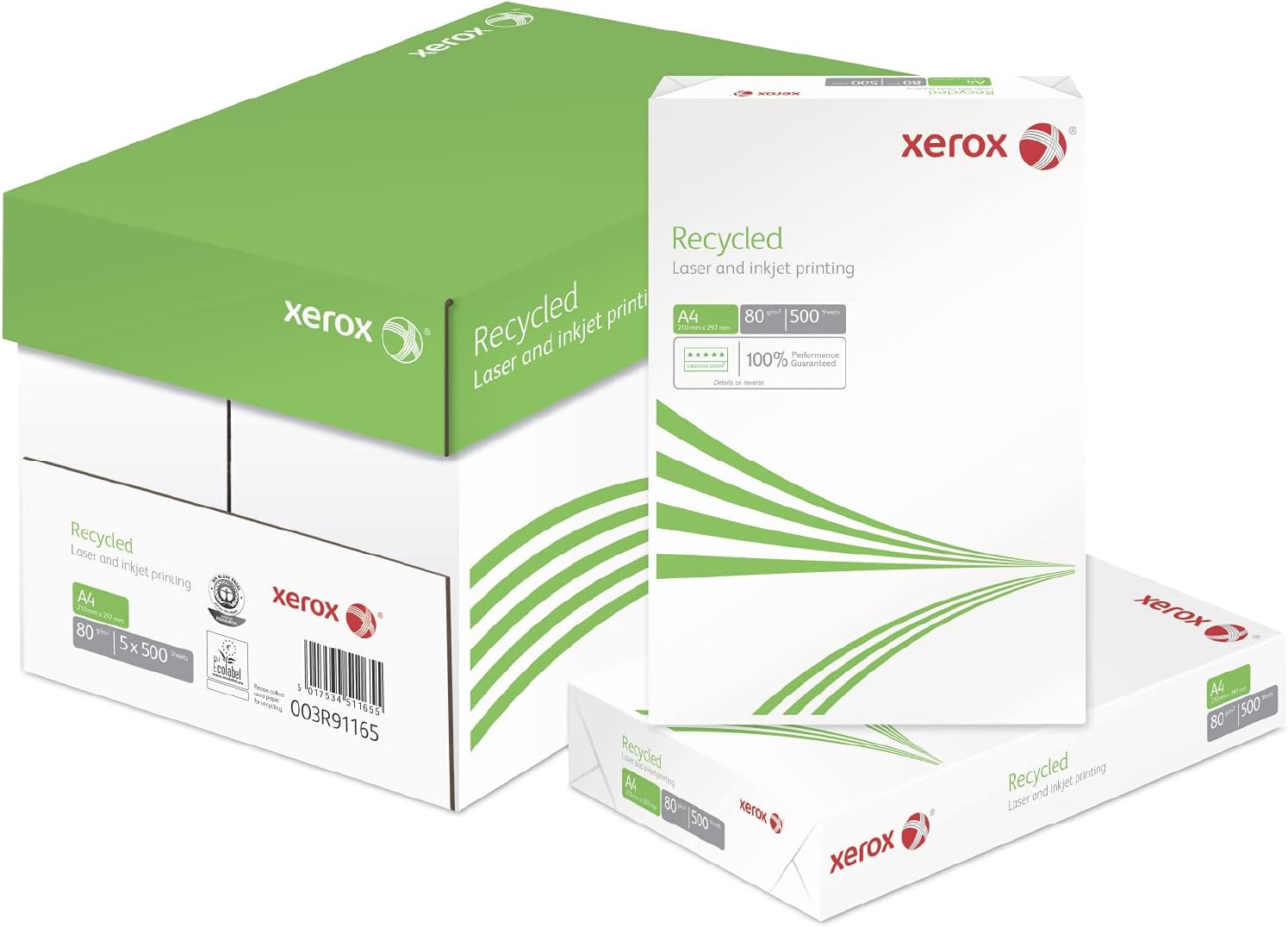 Xerox Recycled Recyclingpapier, ISO 70, 80 g/m², A4, 5 x 500 Blatt