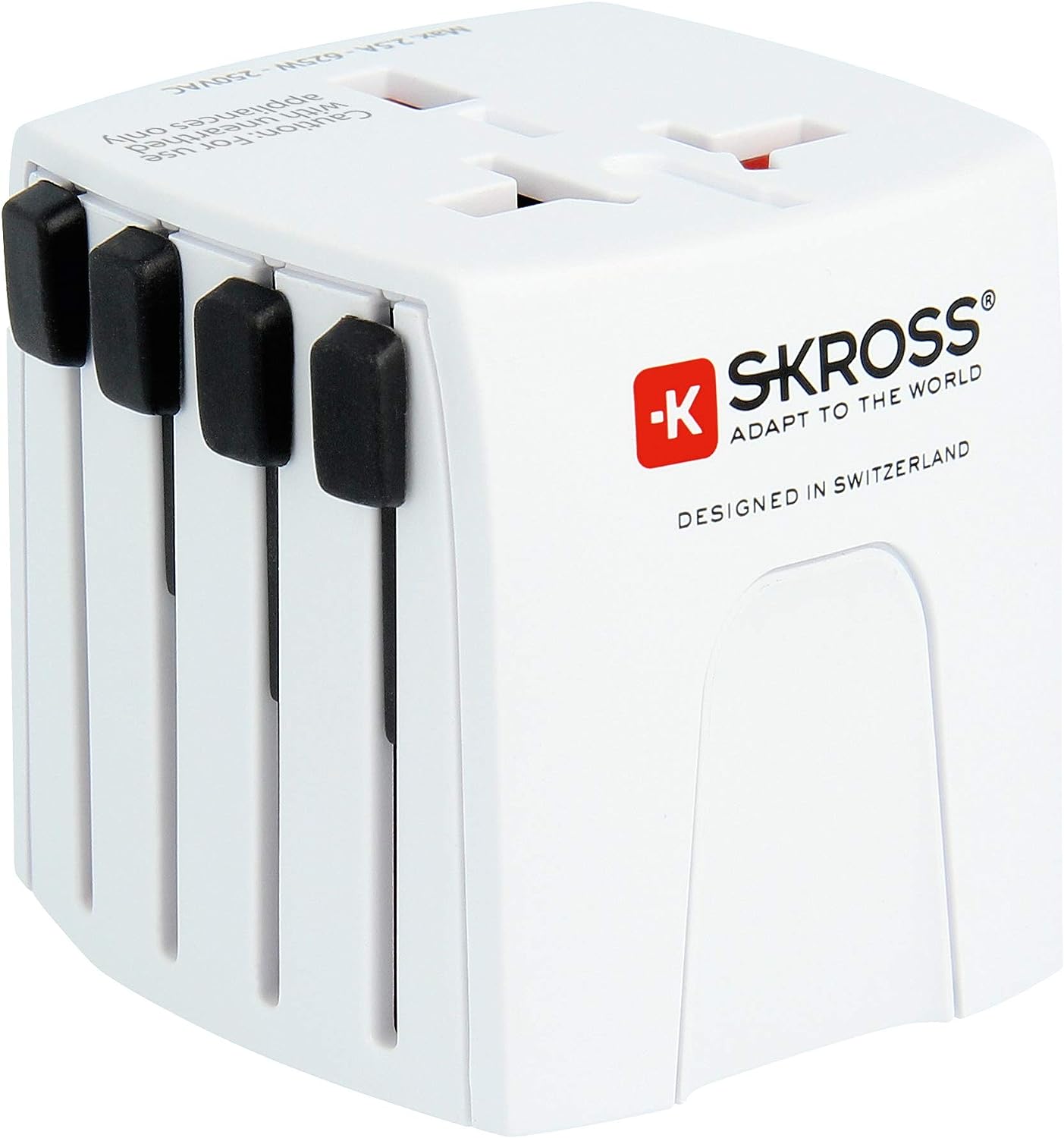 SKROSS Reiseadapter MUV Micro Steckdoseneingang für: Euro, USA/Japan, Australien/China, UK