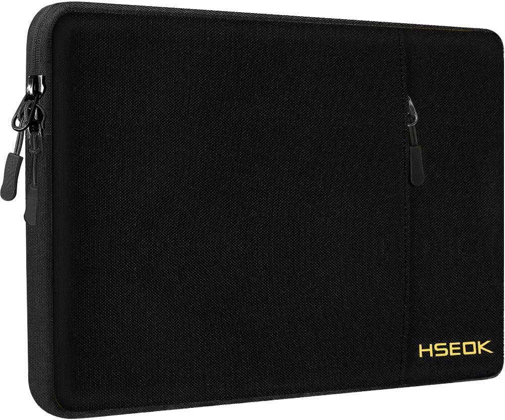 Laptop Sleeve 13,3 Zoll Tasche Hülle kompatibel mit MacBook Pro 14 Zoll 2021 M1 Pro/M1 Max A2442 und Allen Modellen von 13,3 Zoll MacBook Air/Pro, XPS 13, Surface Laptop 3/2/1 13,5",Schwarz