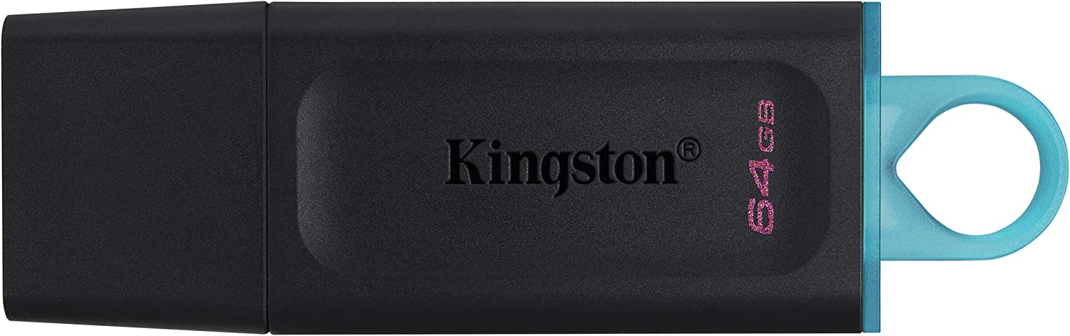 Kingston DataTraveler Exodia DTX/64GB USB-Stick 3.2 Gen 1 - mit Schutzkappe und Schlüsselring in mehreren Farben , 64GB (1er Pack)