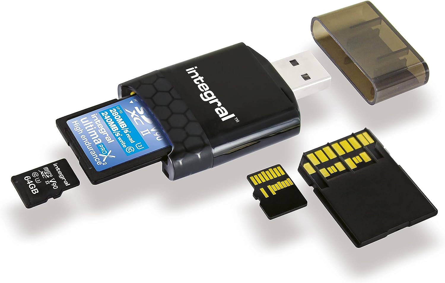 Integral UHS-II SD- und Micro SD Kartenleser USB 3.0 SD Kartenlesegerät