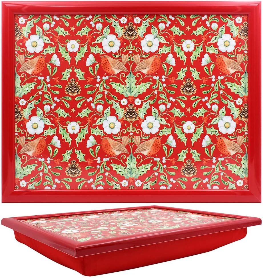 William Morris' Christmas LP52803 - Bandeja acolchada para regazo